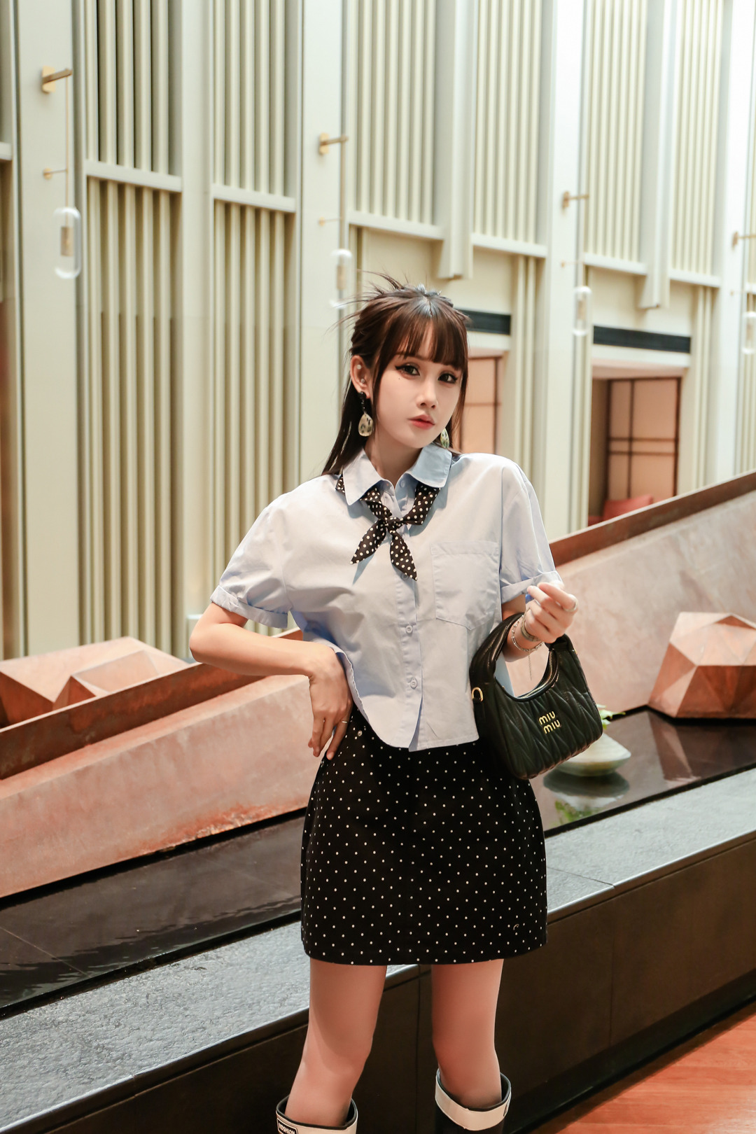 千城学院JK制服清纯和复古典雅国风穿搭
